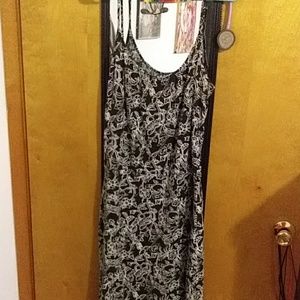 Long Black Spagetti Strap Dress